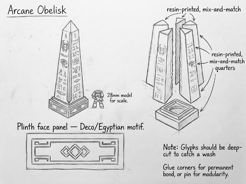 Arcane Obelisks concept
